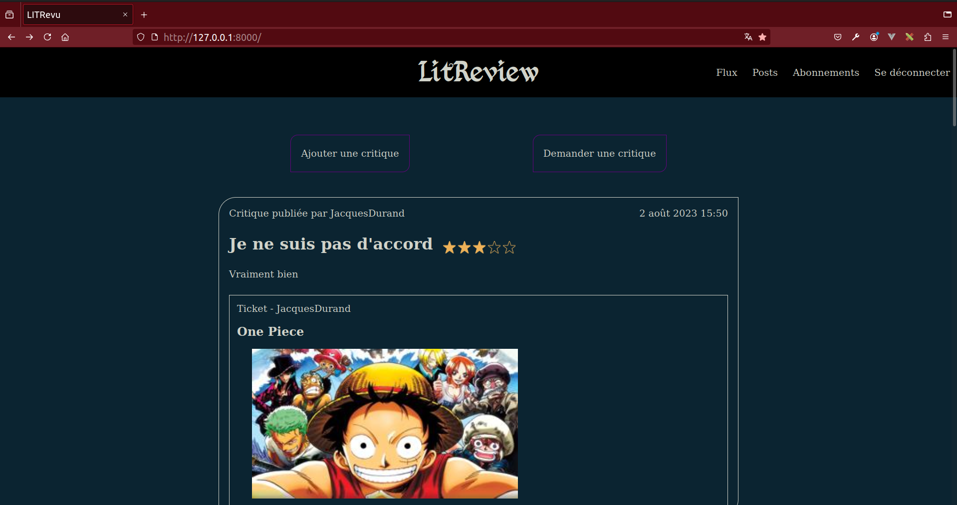 Aperçu de LitRevu